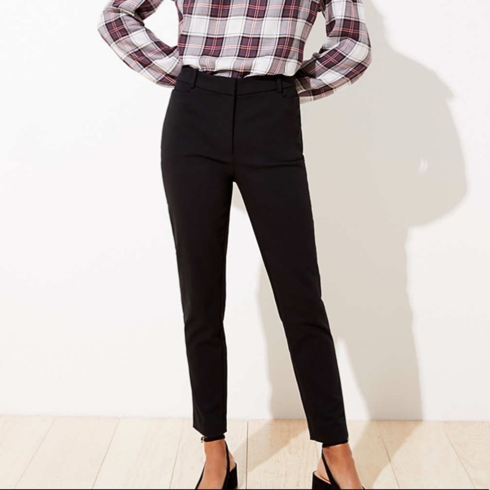 LOFT High Waist Skinny Ankle Pants Size 6